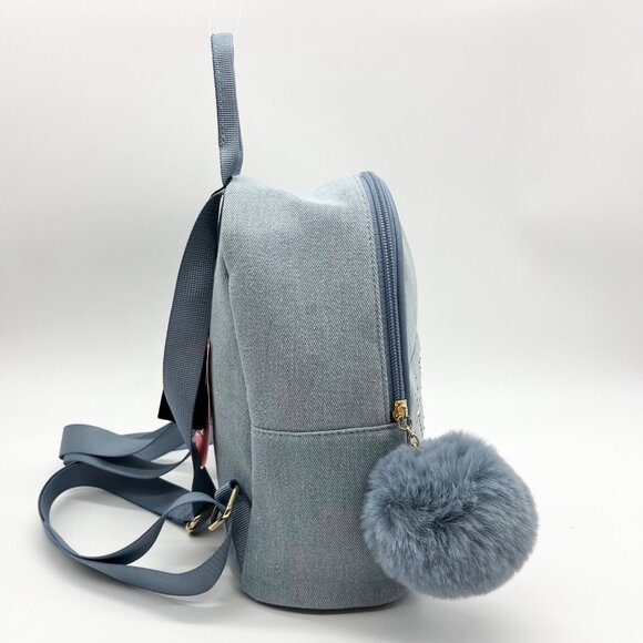 Like Dreams Light Denim Kingston Rhinestone Backpack main image 6